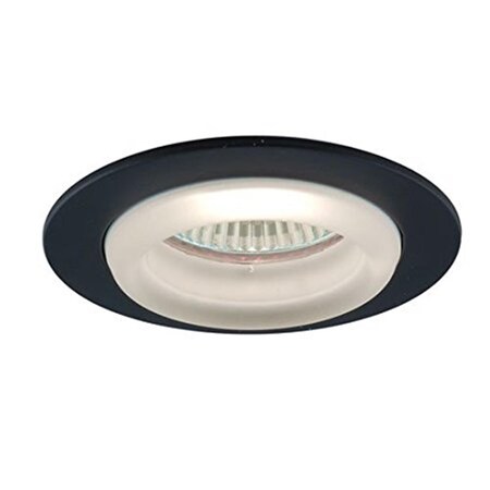 Gorgeousglow Trim with Glass Ring with Frosted Glass - Black GO2104644